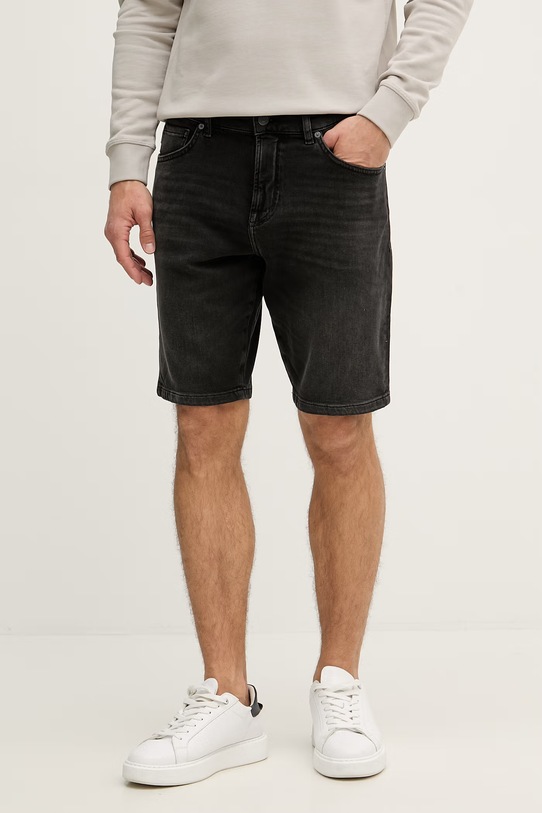 BOSS Orange Kratke hlače muške od trapera crna 50568924