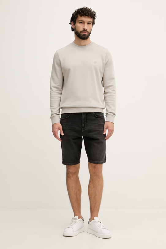 BOSS Orange Kratke hlače muške od trapera 50568924 crna SS26