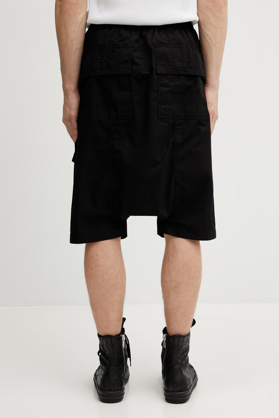 Odzież Rick Owens DRKSHDW Creatch Cargo Pods szorty cargo bawełniane męskie DU01F4382.CR czarny