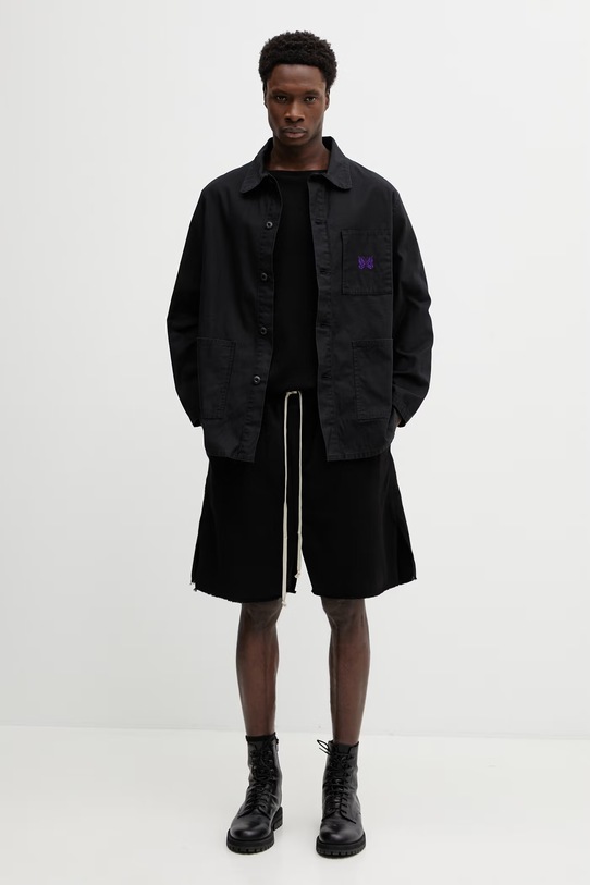 Rick Owens DRKSHDW szorty bawełniane DU01F4383.CVS czarny