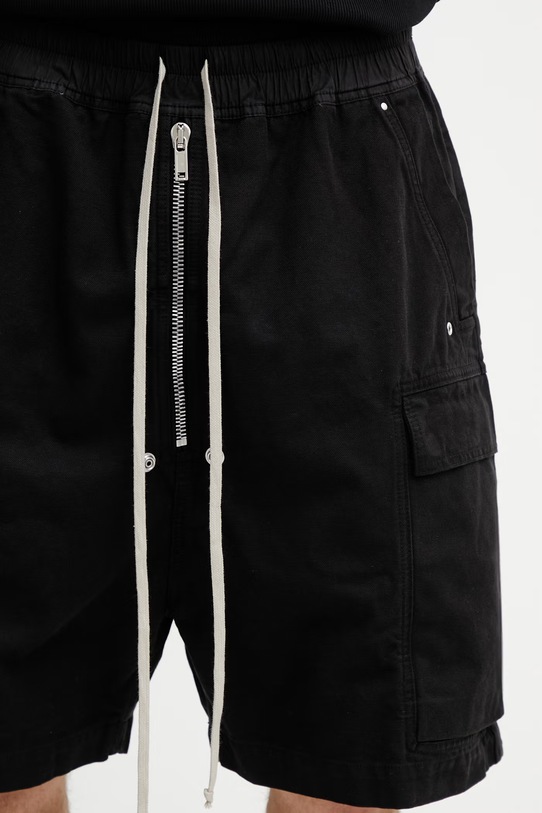Rick Owens DRKSHDW Cargobela szorty bawełniane męskie czarny DU01F4369.CVS