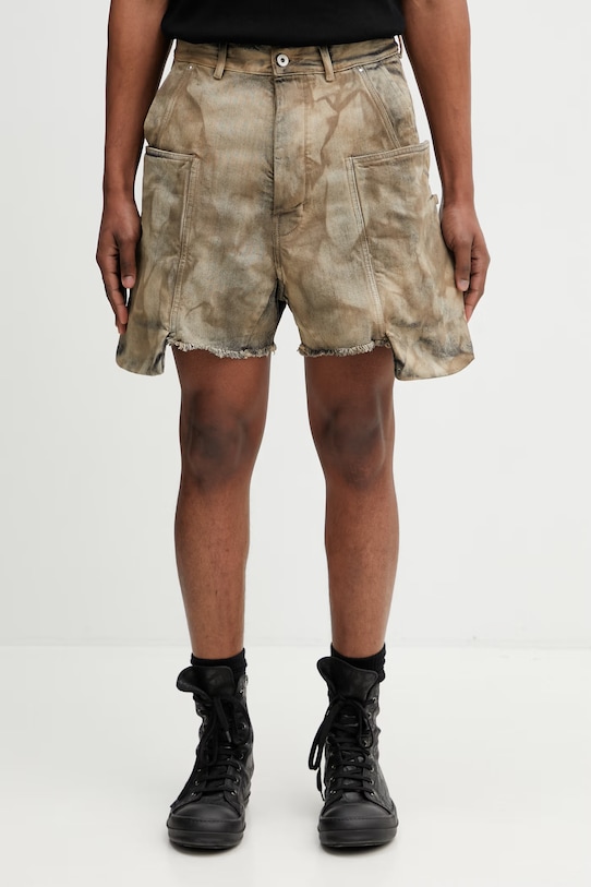 Rick Owens DRKSHDW Stefan Cargo σορτς ανδρικά ντένιμ καφέ DU01F4358.DST