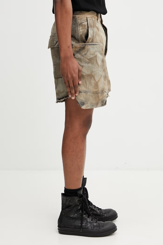 Rick Owens DRKSHDW Stefan Cargo σορτς ανδρικά ντένιμ καφέ DU01F4358.DST