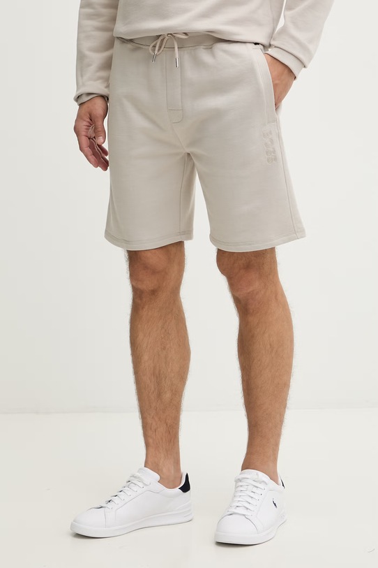BOSS трикотажні шорти чоловічі бежевий 50561500