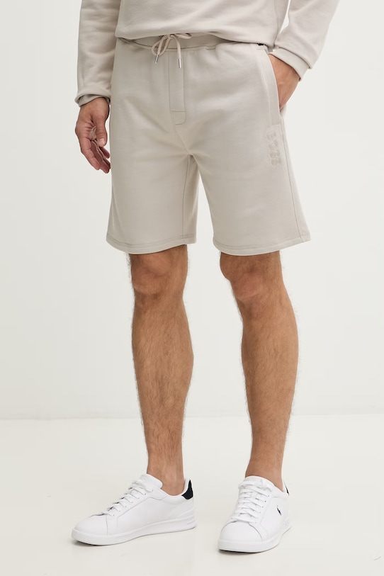 BOSS teplákové šortky pánské béžová 50561500