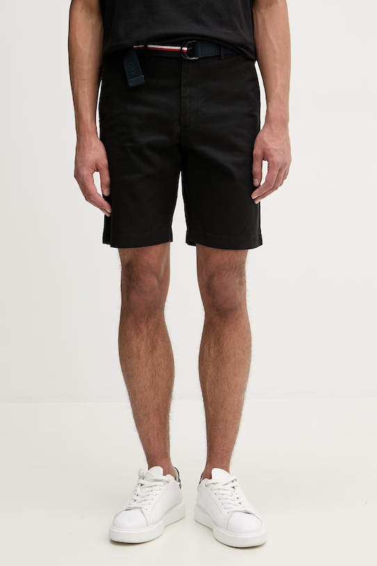 Tommy Hilfiger šortky pánske bavlnené s elastanom čierna MW0MW42349