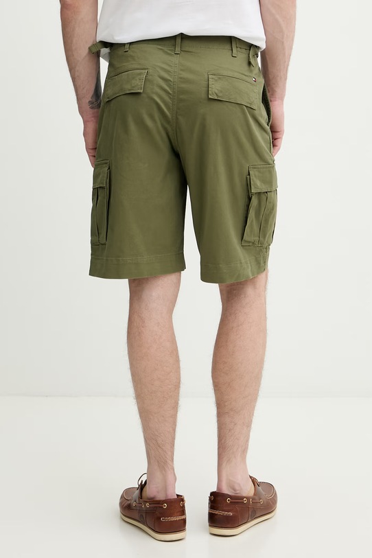 Îmbrăcăminte Tommy Hilfiger pantaloni scuți cargo pentru bărbați, cu bumbac MW0MW42350 verde