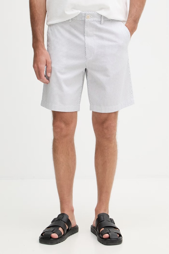 Tommy Hilfiger šortky pánské bavlněné s elastanem bílá MW0MW42353