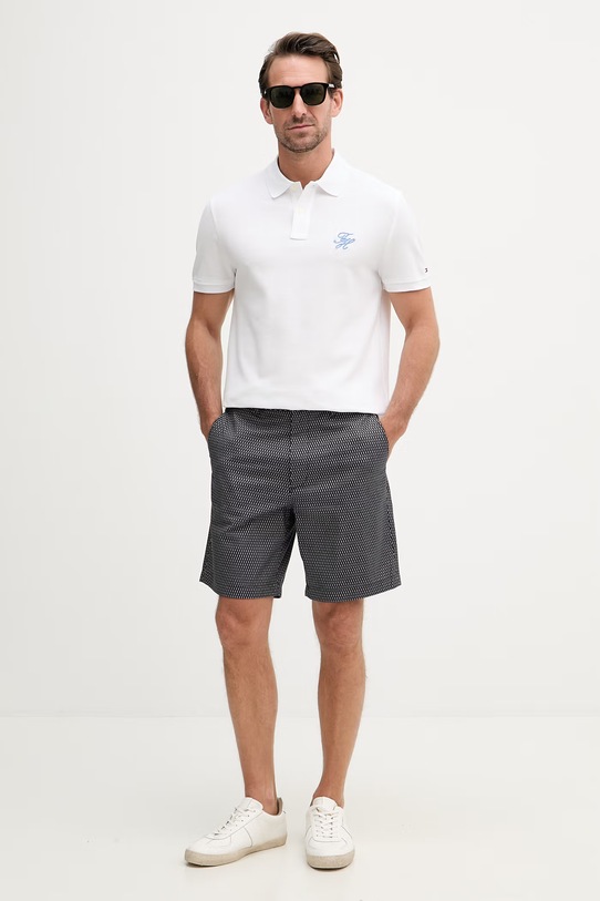 Tommy Hilfiger pánské bavlněné šortky s elastanem MW0MW42353 námořnická modř SS26