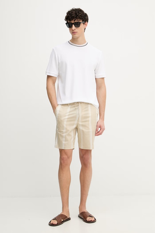 BOSS σορτς Ανδρικά από βαμβάκι με ελαστάν Kane1 50559965 μπεζ SS26