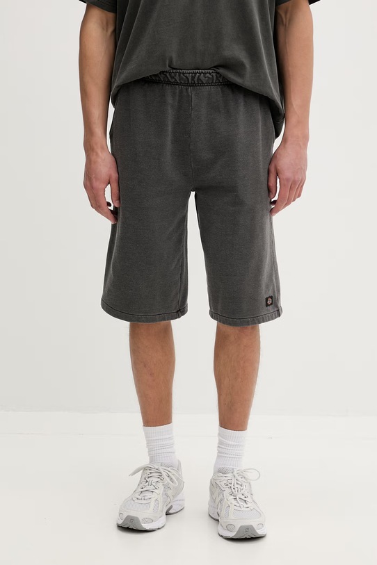 Dickies трикотажні шорти чоловічі з бавовною сірий DK0A885BBLK1