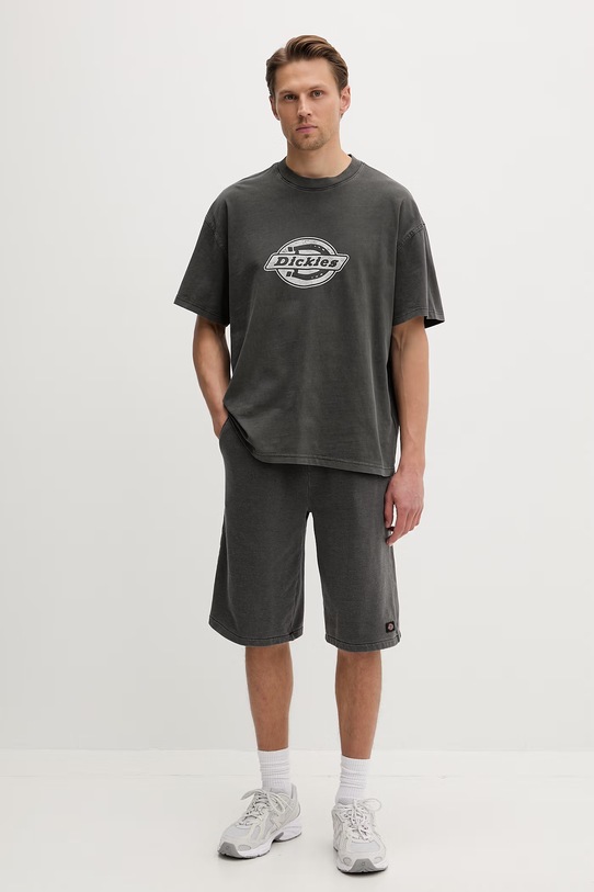 Dickies трикотажні шорти чоловічі з бавовною DK0A885BBLK1 сірий SS26