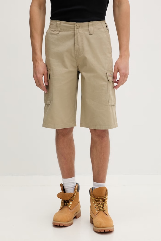 Dickies къс панталон карго мъжки от памук зелен DK0A89EFKHK1