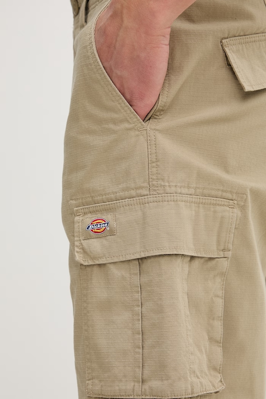Dickies къс панталон карго мъжки от памук зелен DK0A89EFKHK1