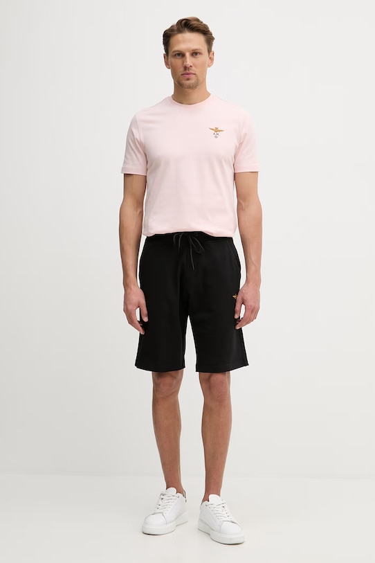 Σορτς Aeronautica Militare BF0032UF00674 μαύρο SS26