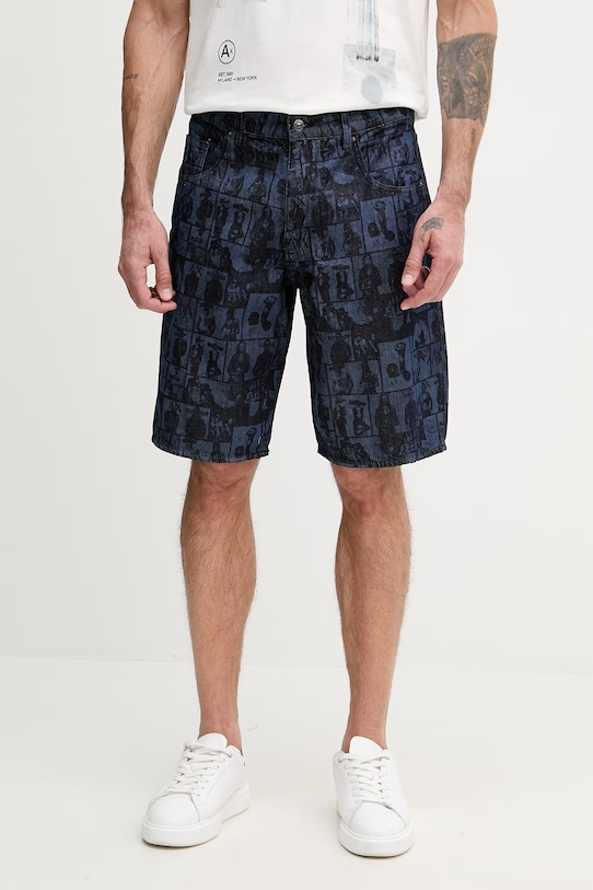 Armani Exchange szorty męskie bawełniane granatowy XM000658.AF24509