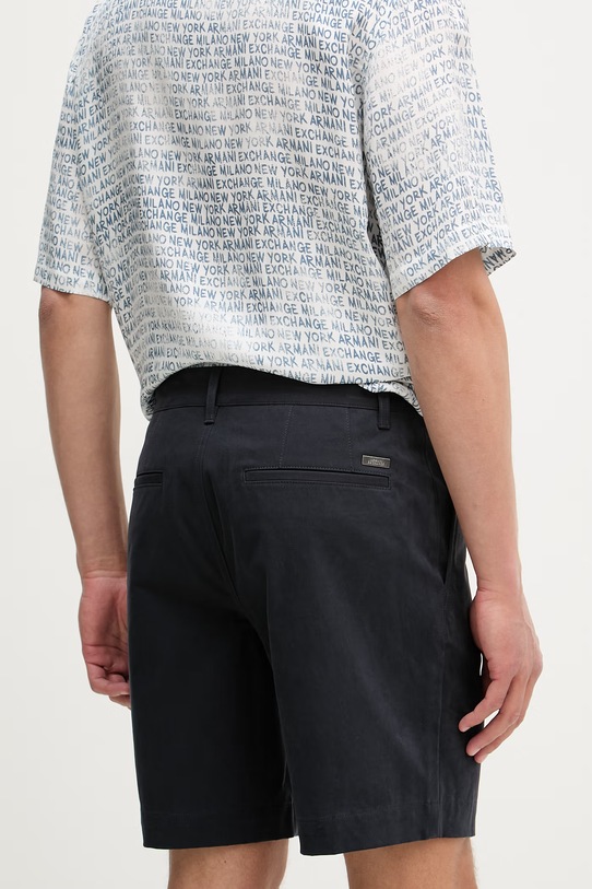 Odzież Armani Exchange szorty damskie z bawełną XM002099.AF22547 granatowy