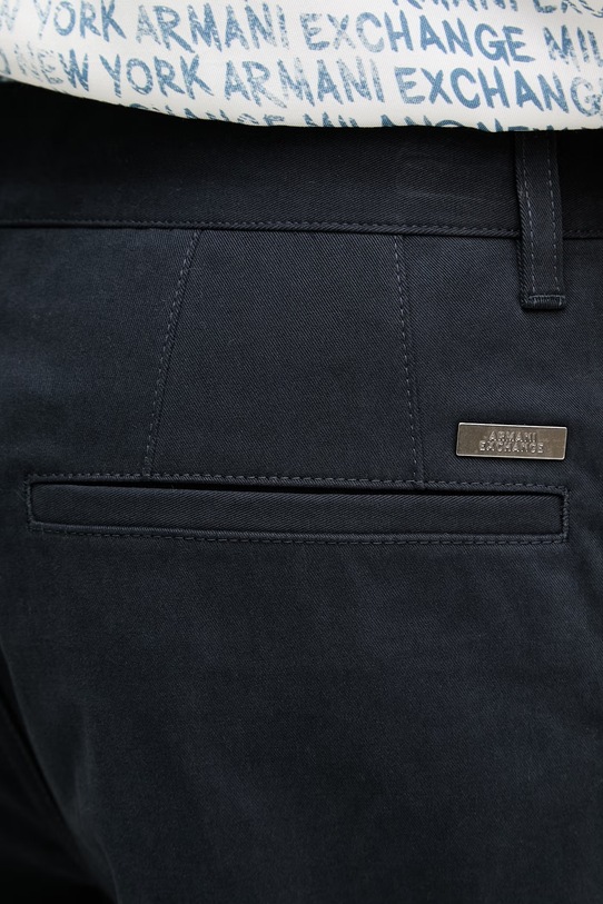 Armani Exchange szorty damskie z bawełną granatowy XM002099.AF22547