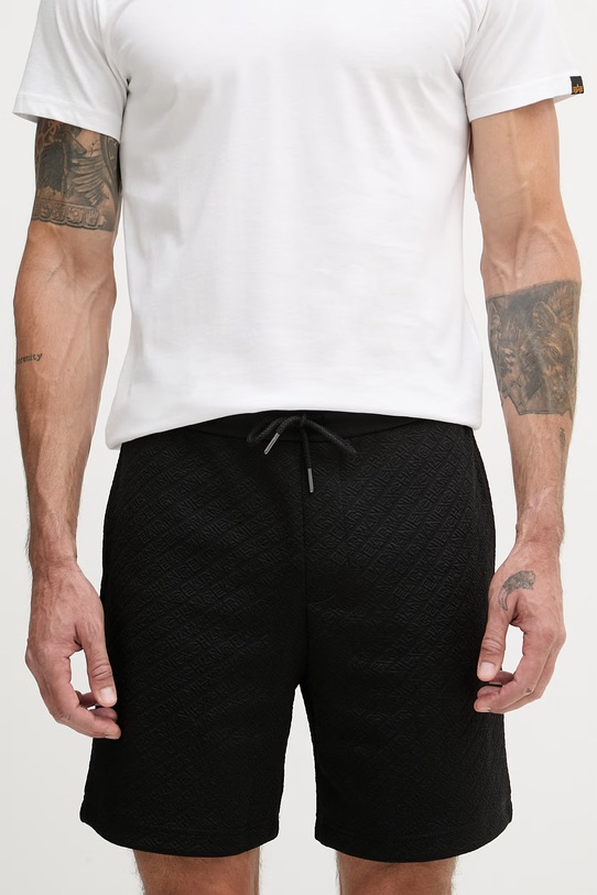 Armani Exchange teplákové šortky pánske čierna XM002345.AF21862