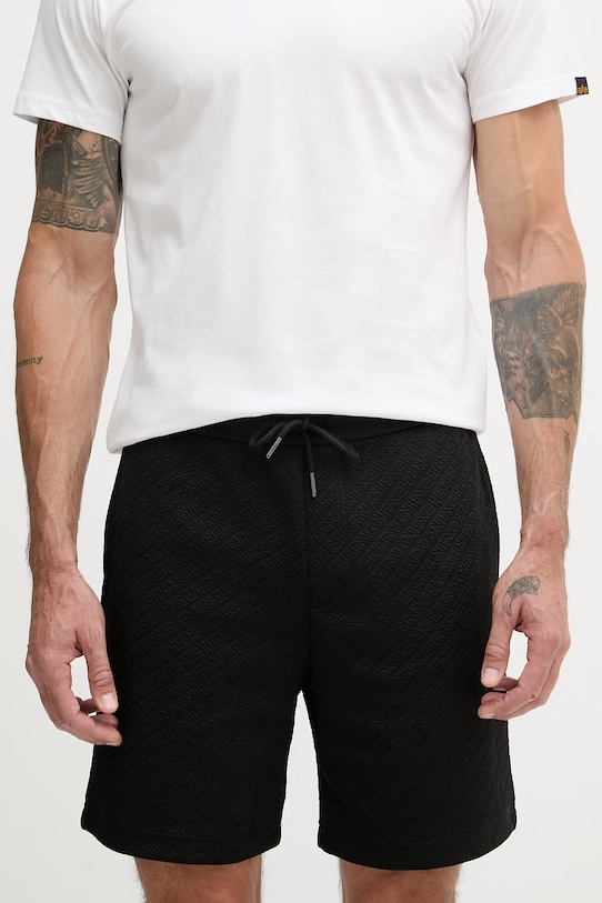 Armani Exchange teplákové šortky pánske čierna XM002345.AF21862