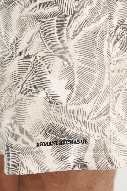 Armani Exchange teplákové šortky pánske bavlnené béžová XM002384.AF24635