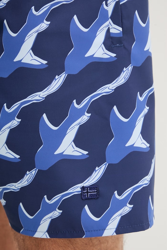 Napapijri szorty kąpielowe męskie ELIOR granatowy NP0A4GBSFA41