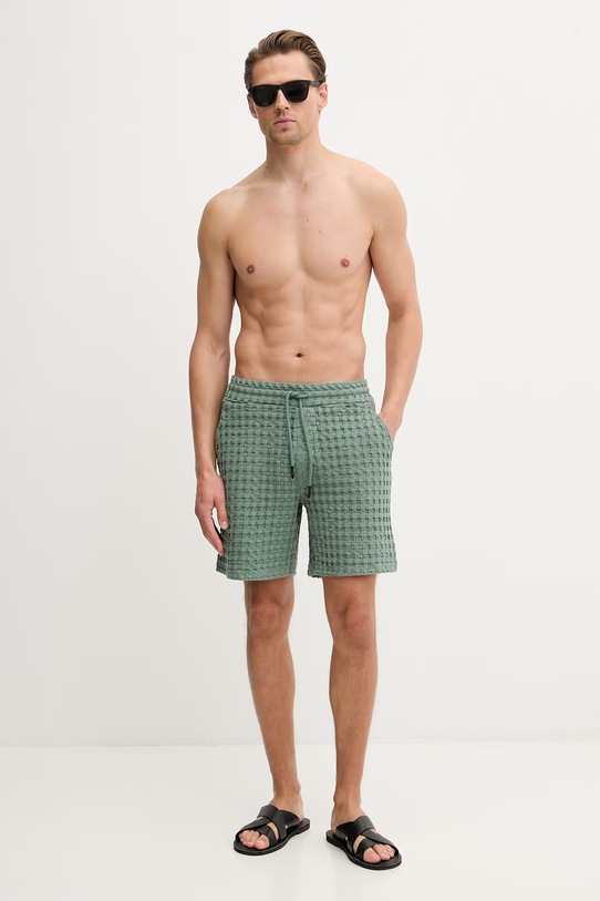 OAS szorty dresowe męskie bawełniane 201002.1006 zielony SS26