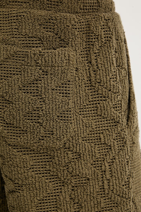 OAS szorty dresowe męskie z bawełną zielony 5013.03