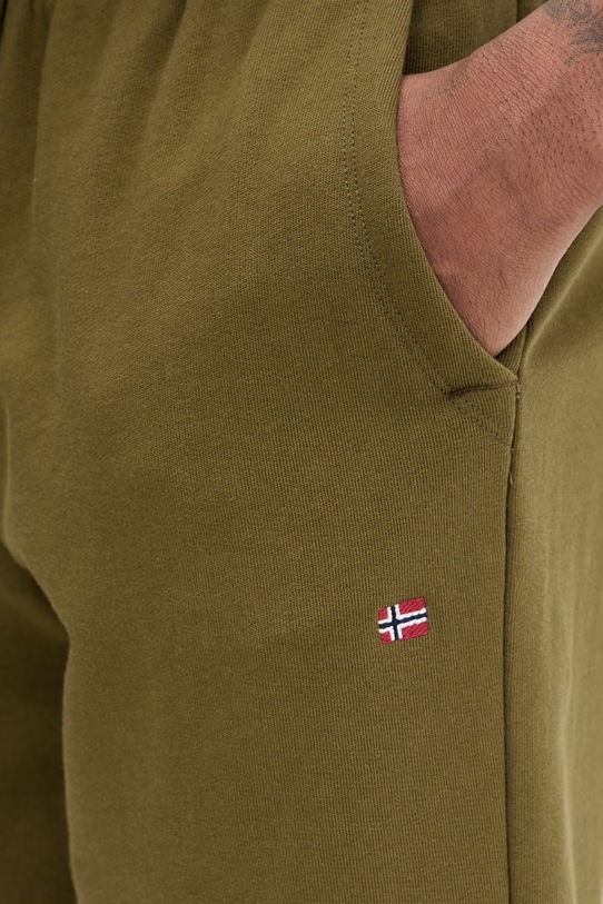 Napapijri szorty bawełniane NALIS zielony NP0A4H88G3A1