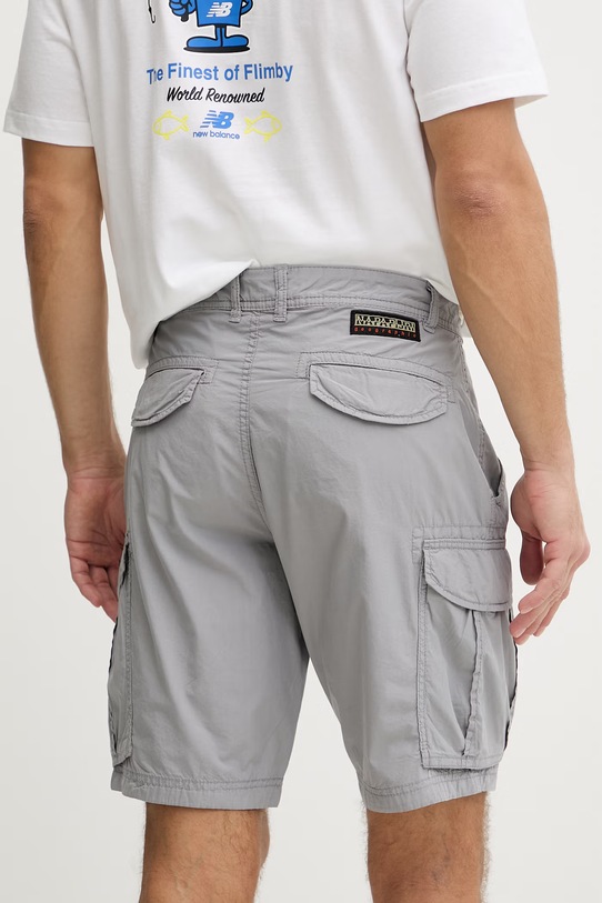 Odzież Napapijri szorty męskie bawełniane Noto 2.0 NP0A4HOQHCB1 szary