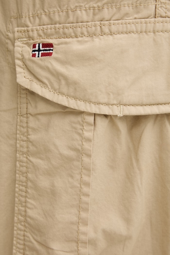 Napapijri szorty cargo męskie bawełniane Noto 2.0 beżowy NP0A4HOQN3D1