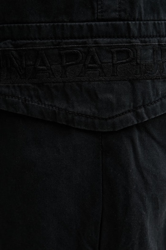 Napapijri szorty męskie bawełniane N-Deline czarny NP0A4HOT0411