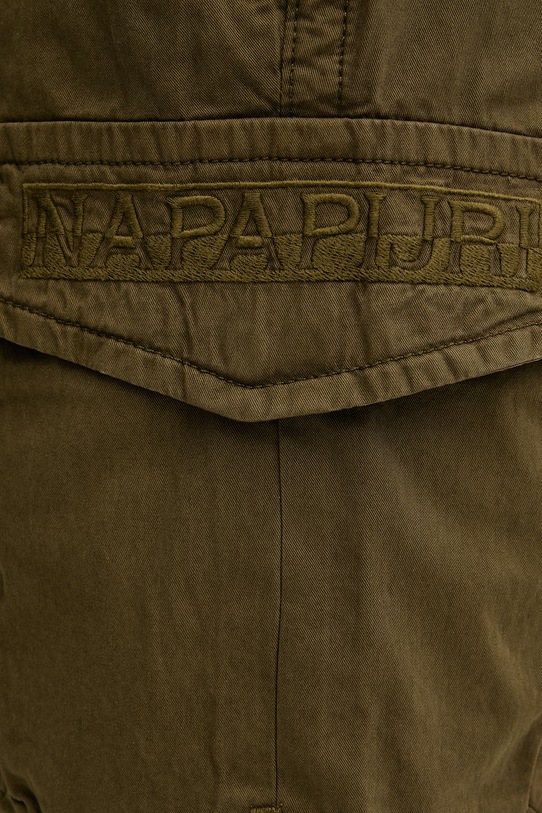 Napapijri szorty męskie bawełniane N-Deline zielony NP0A4HOTG3A1