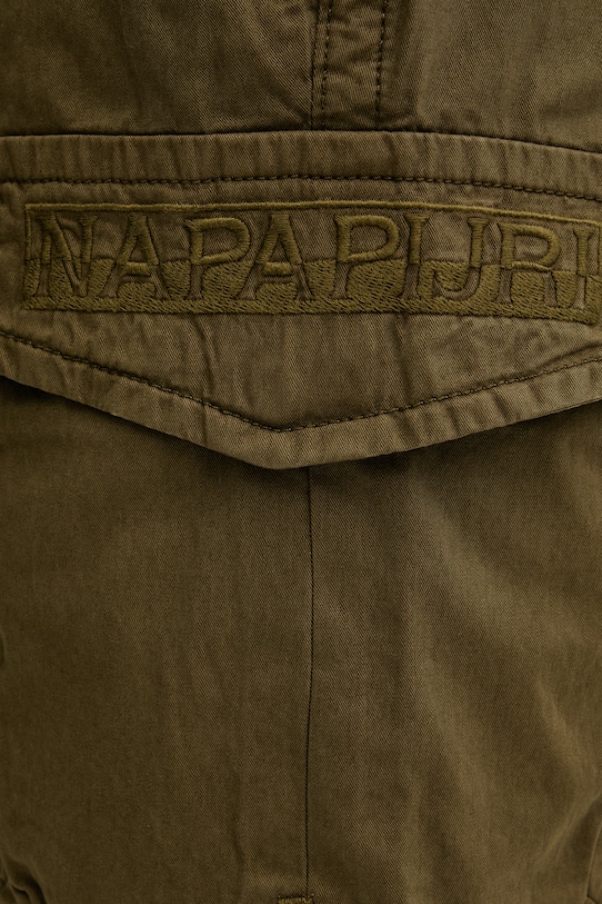 Napapijri szorty męskie bawełniane N-Deline zielony NP0A4HOTG3A1