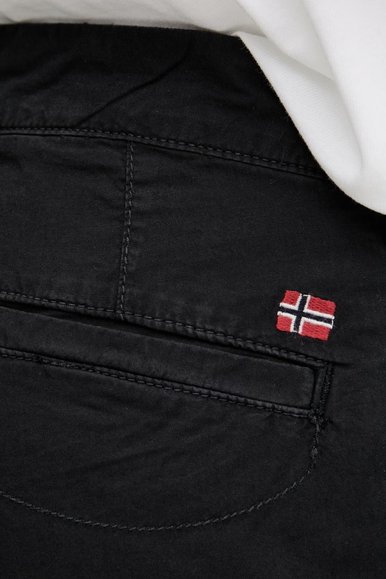 Napapijri szorty męskie bawełniane NAKURU 6 czarny NP0A4HRV0411