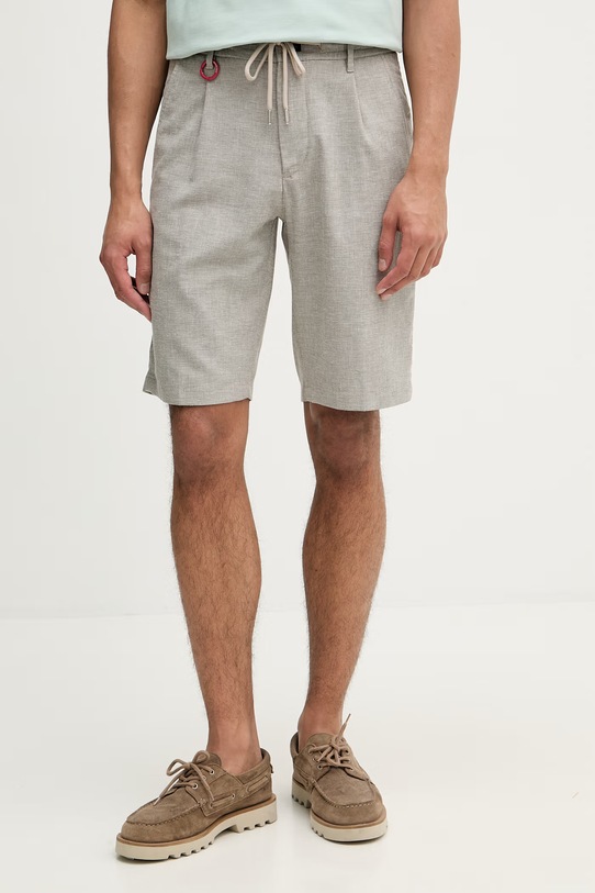 Joop! šortky pánske s prímesou ľanu béžová 30102858