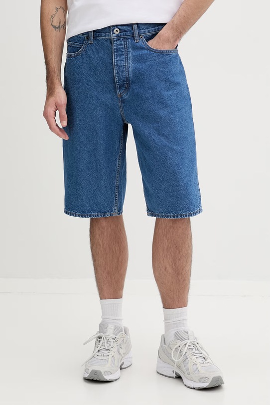 Hugo Blue szorty jeansowe Skate shorts bawełna niebieski 50555993