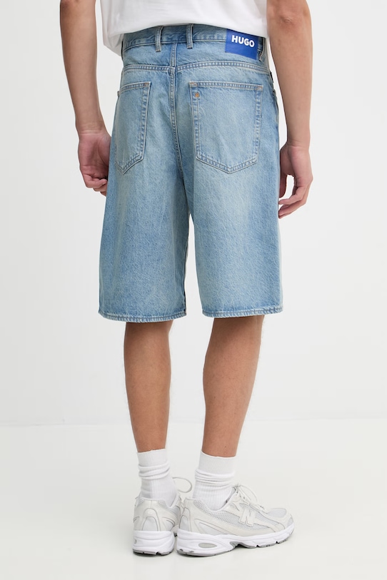Odzież HUGO Blue szorty męskie bawełniane MASON/S 50555996 niebieski