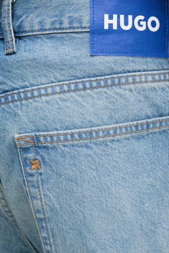 HUGO Blue szorty męskie bawełniane MASON/S niebieski 50555996