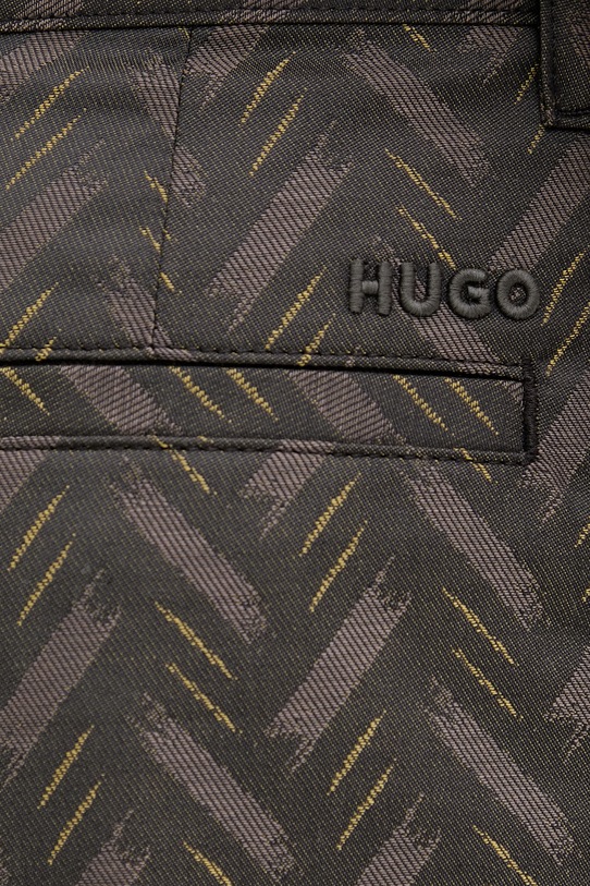 HUGO szorty męskie z dodatkiem wełny Cino262SF1 szary 50556915