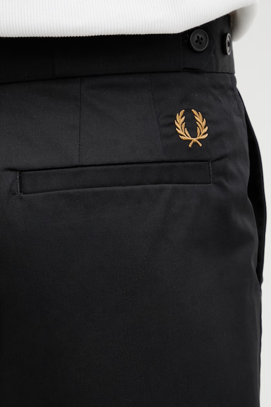 Fred Perry szorty bawełniane męskie czarny S2301
