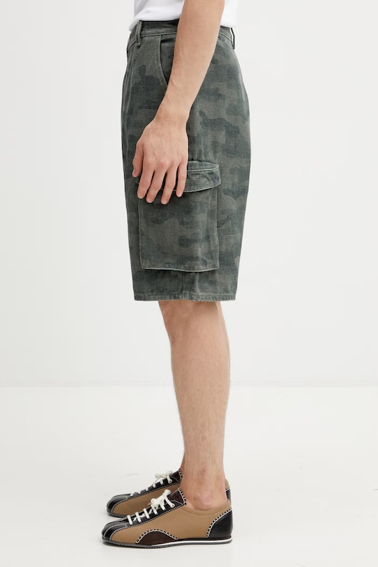 Daily Paper camo cargo szorty cargo bawełniane męskie 2610017 zielony SS26