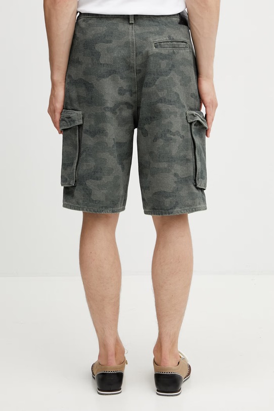 Odzież Daily Paper camo cargo szorty cargo bawełniane męskie 2610017 zielony