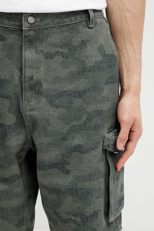 Daily Paper camo cargo szorty cargo bawełniane męskie zielony 2610017