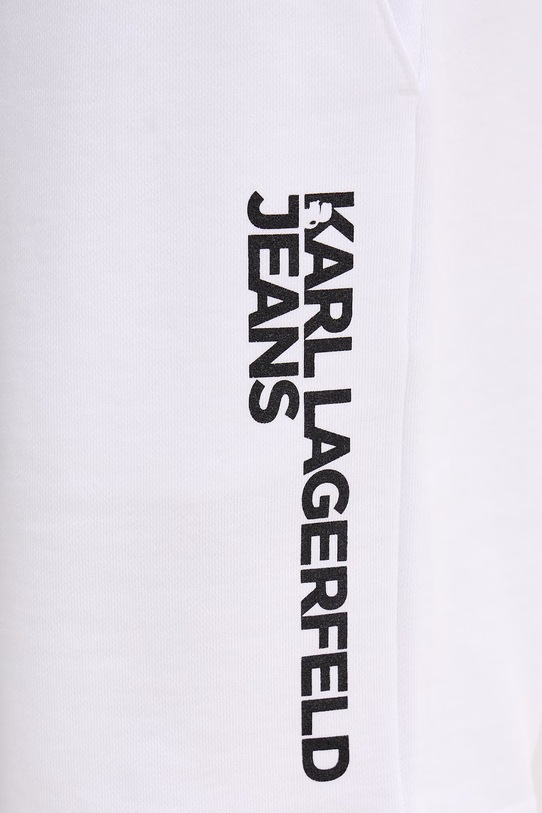 Karl Lagerfeld Jeans teplákové šortky pánské bavlněné bílá A2M10166