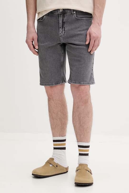 Karl Lagerfeld Jeans szorty męskie jeansowe szary B2M10050