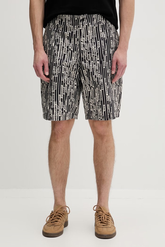 Karl Lagerfeld Jeans szorty męskie bawełniane czarny B2M10053