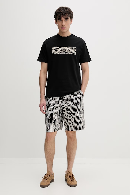 Karl Lagerfeld Jeans pánske bavlnené šortky B2M10053 čierna SS26