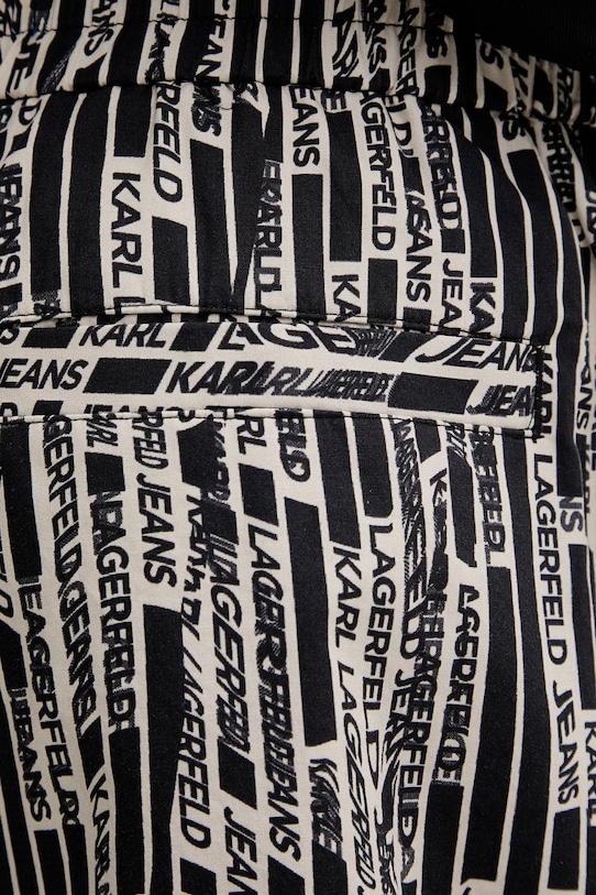 Karl Lagerfeld Jeans pánske bavlnené šortky čierna B2M10053