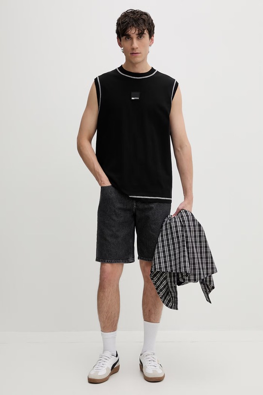 Karl Lagerfeld Jeans σορτς Ανδρικά ντένιμ B2M10077 γκρί SS26